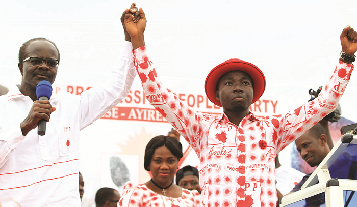 Dr Papa Kwesi Nduom officially endorsed John Obiri Yeboah as the PPP candidate for the Ofoase-Ayirebi Constituency